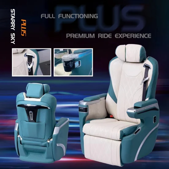 Luxuriöser VIP-Autositz aus elektrischem Leder für Tuning, MPV, Limousine, Van, Minibus, Wohnmobil, Wohnmobil, Sprinter, Vito V250, Metris